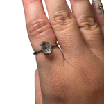 Sterling Silver Adjustable Gemstone Ring - Over 90 Options - Natural Crystal Ring