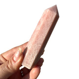 Pink Opal Point, Polished Pink Opal Point, Pink Opal Obelisk, Polished Pink Opal