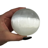 Polished Selenite Sphere, 4cm, 6cm, 8cm, 10cm, Satin Spar Selenite Sphere, Round Selenite Sphere