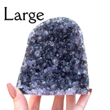 Cut Base Amethyst Cluster - Polished Cut Base Amethyst - Rainbow Amethyst Cluster