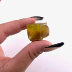 Yellow Fluorite Cube from Morocco, UV Reactive Fluorite, Yellow Fluorite Specimen, P-41