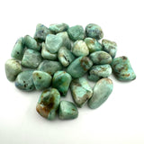 Azurite with Green Moonstone Tumble, Tumbled Azurite Green Moonstone, Green Moonstone with Azurite, P-165