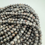 8mm Round Yooperlite Bead, "Flame Stone" Bead, Yooperlite Bead Strand, 16” Yooperlite Bead Strand