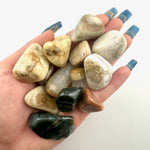 CLOSEOUT Saturan Chalcedony Tumbled Stone, Tumbled Saturn Chalcedony, Saturn Chalcedony Tumble, Low Quality, P-59