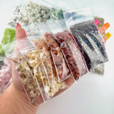 Baggy of Gemstone Crystal Chips, Natural Crystal Chips, Gemstone Chips