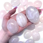 Pink Calcite Palm Stone, UV Reactive Pink Calcite, Polished Pink Calcite, Hot Pink UV Calcite Palm Stone