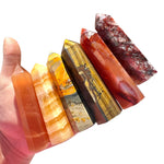 Natural Gemstone Tower, Crystal Point, 4" Crystal Tower, Over 50 to Choose From