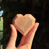 Peach Moonstone Heart - Madagascar- Intuitive