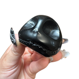 Halloween Gemstone Carving - Large, Medium, Small Crystal Halloween Carving - Spooky Crystal Carving #1