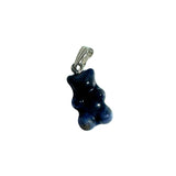 Gemstone Gummy Bear Pendant, Dainty Crystal Bear Pendant, Gummy Bear Crystal Pendant, J-61