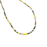 3mm Faceted Gemstone Necklace, Dainty Crystal Necklace, Natural Gemstone Necklace, Facet Gemstone Necklace