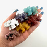 Gemstone Elephant Carving, Natural Gemstone Elephant Carving, Crystal Elephant Carving