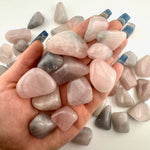 Lunar Rose Quartz Tumble, Lavender Rose Quartz Tumble, Lavender mixed with pink, Lunar Rose Quartz, P-28