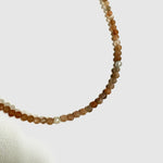 3mm Faceted Gemstone Necklace, Dainty Crystal Necklace, Natural Gemstone Necklace, Facet Gemstone Necklace