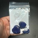 25g Lapis Lazuli Heart Cabochons, Bulk or Wholesale Lapis Lazuli Heart Cabochons, Lapis Lazuli Heart Cabochon