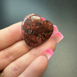 25g Brecciated Jasper Heart Cabochons, Bulk or Wholesale Brecciated Jasper Heart Cabochons, Brecciated Jasper Heart Cabochon