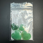 25g Chrysoprase Heart Cabochons, Bulk or Wholesale Chrysoprase Heart Cabochons, Chrysoprase Heart Cabochon