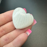 25g Scolecite Heart Cabochons, Bulk or Wholesale Scolecite Heart Cabochons, Scolecite Heart Cabochon