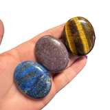 7pc Chakra Palm Stone Set - Crystal Palm Stone Set - Gemstone Palm Stone Chakra Bundle