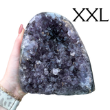 Cut Base Amethyst Cluster - Polished Cut Base Amethyst - Rainbow Amethyst Cluster