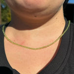 3mm Faceted Gemstone Necklace, Dainty Crystal Necklace, Natural Gemstone Necklace, Facet Gemstone Necklace