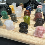 Gemstone Tombstone, Crystal Tombstone, Halloween Crystal Tombstone, Tombstone with Skull