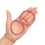 Pink Tourmaline Bracelet - Round Pink Tourmaline Bracelet - 5mm Pink Tourmaline Bracelet - High Quality
