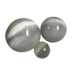 Polished Selenite Sphere, 4cm, 6cm, 8cm, 10cm, Satin Spar Selenite Sphere, Round Selenite Sphere