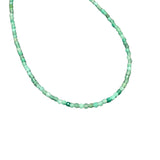 3mm Faceted Gemstone Necklace, Dainty Crystal Necklace, Natural Gemstone Necklace, Facet Gemstone Necklace