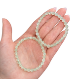 Green Moonstone Bracelet - Round Green Moonstone Bracelet - 6mm Green Moonstone Bracelet - High Quality