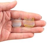 Iris Agate Cat - Rainbow Iris Agate Kitty