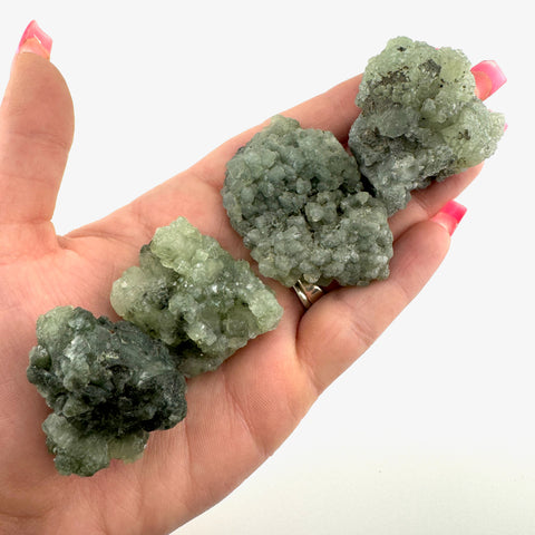 Small Prehnite Specimen, Prehnite Cluster, Natural Prehnite Stone, B-62