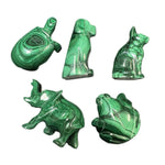 Malachite Animal Carving, Natural Malachite Carving, Malachite Gemstone Carving