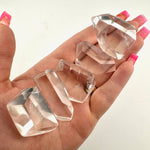 Super Clear Quartz Mini Free Form, Clear Quartz Cut Shape, Natural Clear Quartz Pocket Stone, A-37