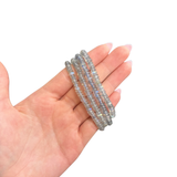 Rondelle Labradorite Bracelet - Round Labradorite Bracelet - 6mm Labradorite Bracelet - High Quality