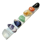 7 Chakra Tumbled Stone Set, Tumbled Stone Set with Selenite Bar, Tumbled Chakra