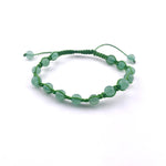 Braided Green Aventurine Bracelet, Aventurine Corded Bracelet, Aventurine Adjustable Bracelet, B-84