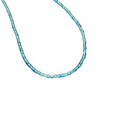 3mm Faceted Gemstone Necklace, Dainty Crystal Necklace, Natural Gemstone Necklace, Facet Gemstone Necklace