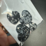 25g Snowflake Obsidian Heart Cabochons, Bulk or Wholesale Snowflake Obsidian Heart Cabochons, Snowflake Obsidian Heart Cabochon