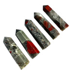 African Bloodstone Point, Bloodstone Gemstone Point, Polished Bloodstone Point, Bloodstone Obelisk