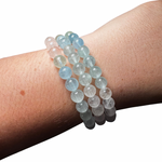 High Quality Gemstone Bracelet - Natural Crystal Bracelet - Round Crystal Bracelet