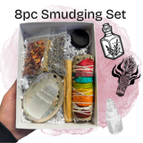 8pc Smoke Cleansing Set - Smudging Set - Sage Bundle - 8pc Smudging Bundle