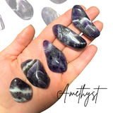 Zebra Amethyst - Banded Amethyst - Tumbled Amethyst - Pocket Amethyst - T3