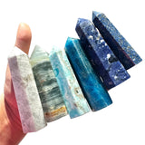 Natural Gemstone Tower, Crystal Point, 4" Crystal Tower, Over 50 to Choose From