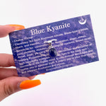 Blue Kyanite Sterling Silver Pendant, AA Quality Kyanite Pendant, Polished Blue Kyanite Pendant