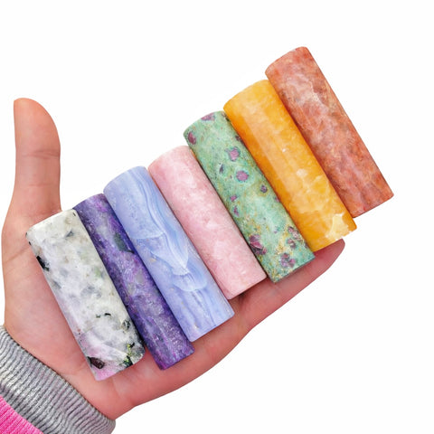 Emstone Rods Gemstone Cylinder - Polished Crystal Cylinder - Crystal Cylinder Rod ...