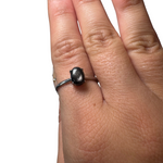 Sterling Silver Adjustable Gemstone Ring - Over 90 Options - Natural Crystal Ring