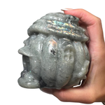 Fairy House Gemstone Carving - Crystal House Carving - Gemstone Little House