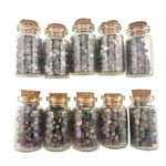 Grape Agate Vial, Bottle with Grape Agate, Mini Grape Agate Balls, Mini Grape Agate Clusters, P-140