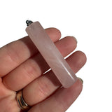 Gemstone Cylinder Pendant, Crystal Cylinder Pendant, Long Gemstone Pendant